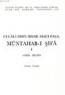 Müntahab- ı Şifa I (Giriş- Metin) Müntahab- ı Şifa I (Giriş- Metin)