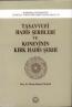 Tasavvufi Hadis Şerhleri ve Konevinin Kırk Hadis Şerhi