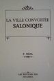 La Ville Convoitee Salonique P. Risal