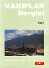 Vakıflar Dergisi XXVII. Sayı