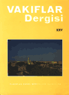 Vakıflar Dergisi XXV. Sayı