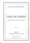 Vakıflar Dergisi Sayı: 5 Tıpkıbasım