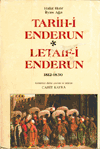 Tarih-i Enderun / Letaif-i Enderun 1812-1830 Hafız Hızır İlyas Ağa