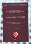 Mukaddimetü'l-Edeb (Hvarizm Türkçesi ile Tercümeli Şuşter Nüshası) - (Giriş, Dil Özellikleri, Metin, İndeks)