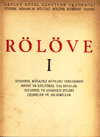 Rölöve I: İstanbul Boğaziçi Köyleri Yerleşmesi - Resmi ve Tültürel Taş Binalar - İstanbul ve Anadolu Evleri - Çeşmeler ve Selsebiller
