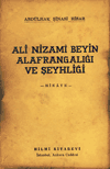 Ali Nizami Beyin Alafrangalığı ve Şeyhliği Abdülhak Şinasi Hisar