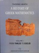 A History of Greek Mathematics - Vol 1 %10 indirimli Thomas Heath