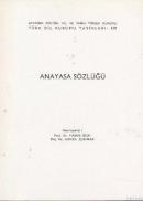 Anayasa Sözlüğü
