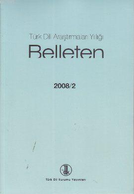 Türk Dili Araştırmaları Yıllığı - Belleten 2008 / 2 Kolektif