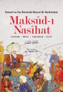 Maksud-ı Nasihat - İnceleme - Metin - Tıpkıbasım - Dizin Murat Ak