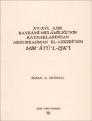 XV-XVI. Asır Bayrami-Melamiliği'nin Kaynaklarından Abdurrahman El-Aske