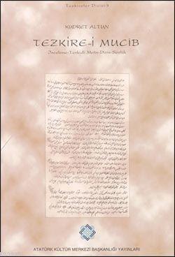 Tezkire-i Mucib İnceleme Tenkidli Metin Dizin Sözlük