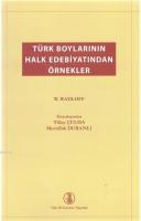 Türk Boylarının Halk Edebiyatından Örnekler %10 indirimli W. Radloff