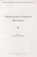 Yahya Kemal Enstitüsü Mecmuası 2 Yahya Kemal Beyatlı